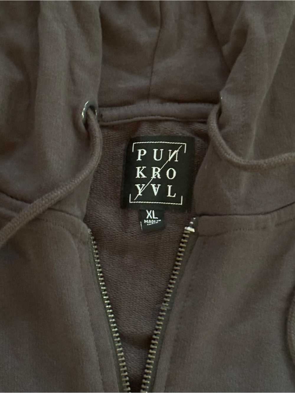 Punk Royal Graphic Full Zip Hoodie XL Black Streetwear - Picture 3 of 13